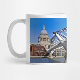 St Paul's Cathedral London Millennium Bridge Mug